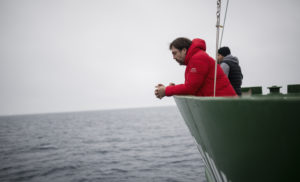 Joinsville Island, Antarctica.
Actor Javier Bardem onboard Greenpeace ship the Arctic Sunrise during an expedition in support of the largest protected area on Earth, an Antarctic Ocean Sanctuary.